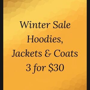 Winter Sale Hoodies, Jackets & Coats